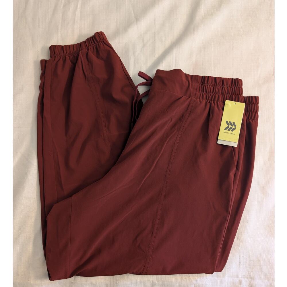 All In Motion Red Mid Rise Joggers XXL - Picture 4 of 13